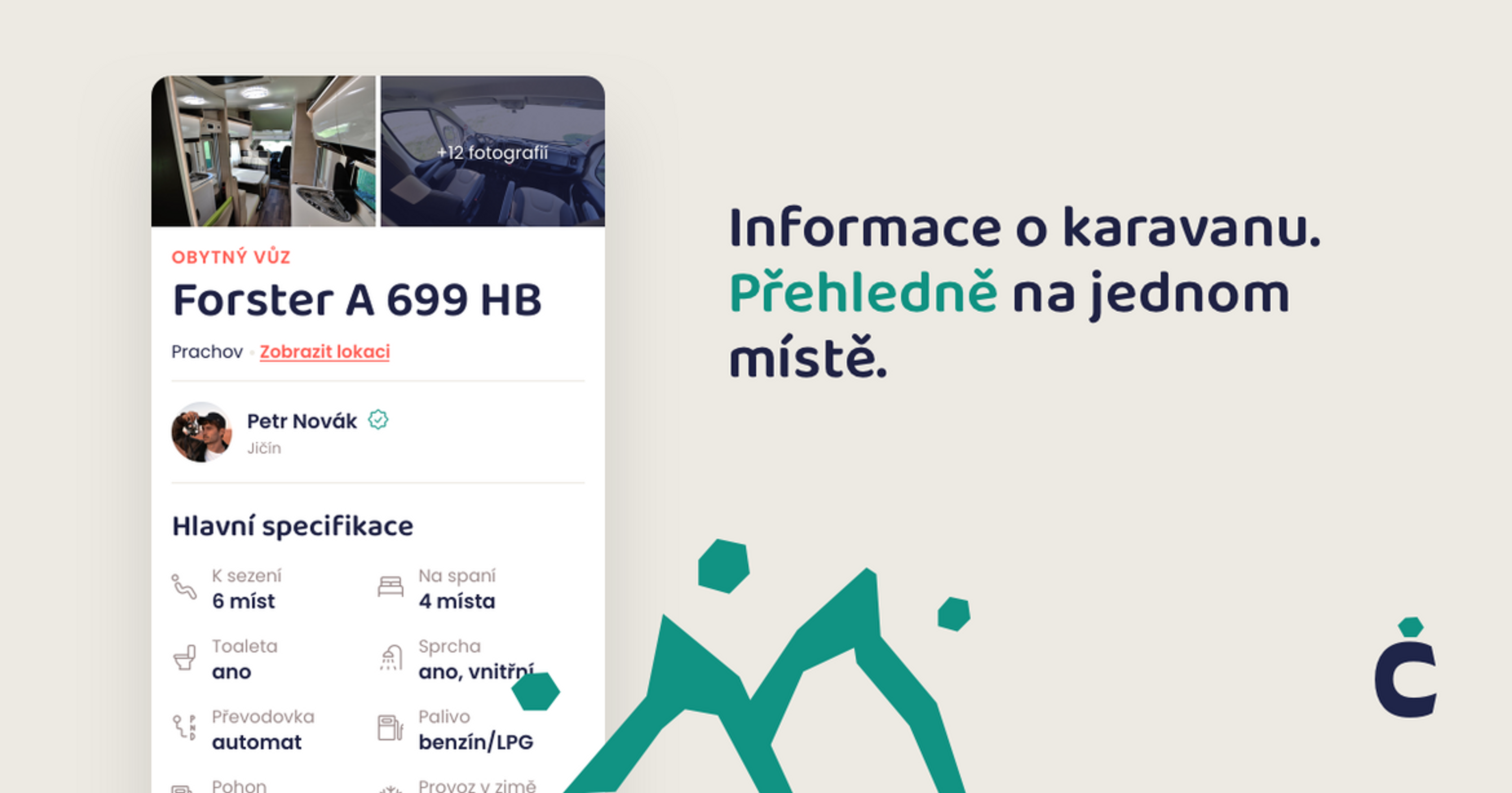 Informae o karavanu. Přehledně na jednom místě.