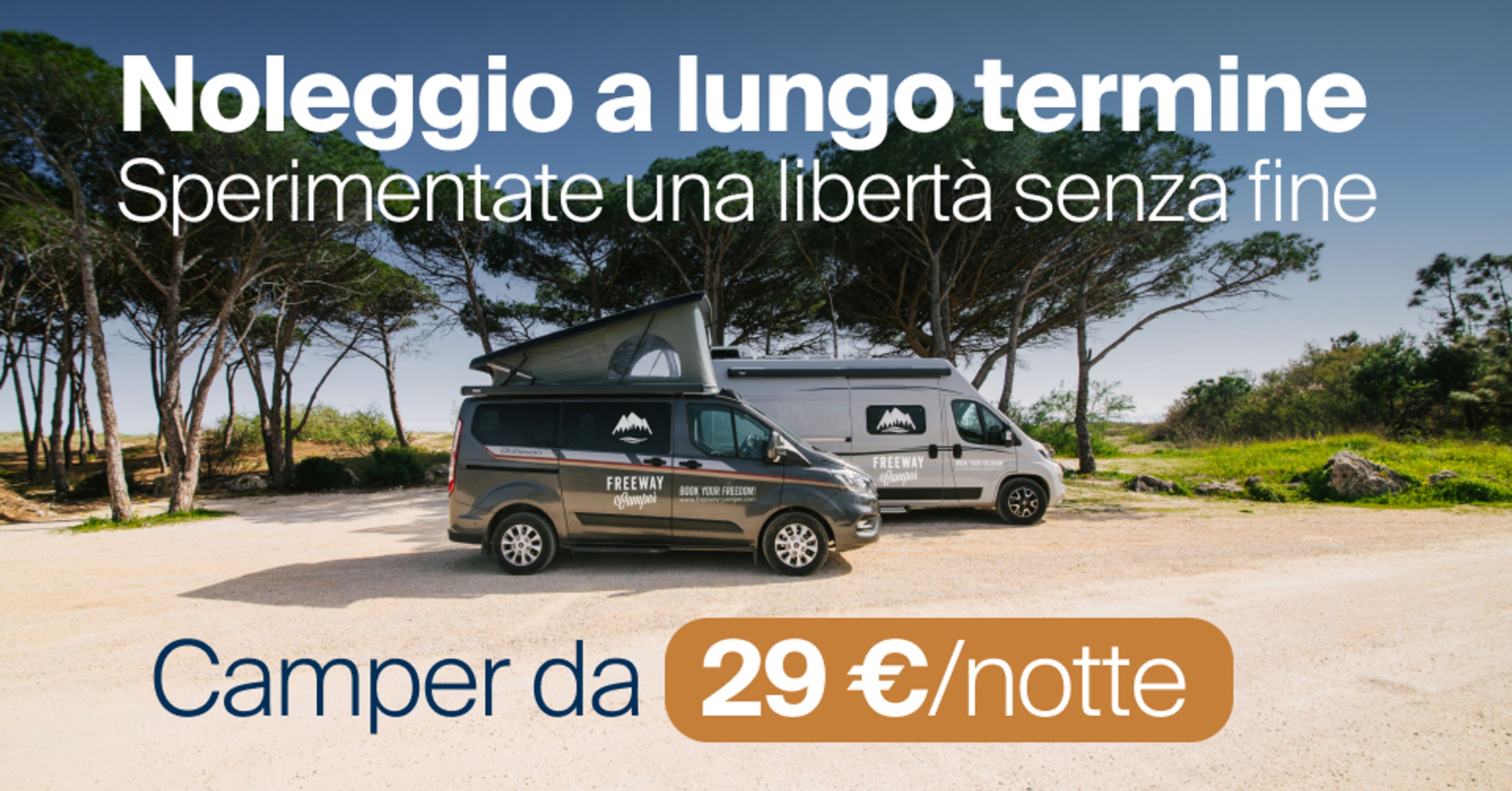 Noleggio a lungo termine: rendi possibile il sogno della vanlife