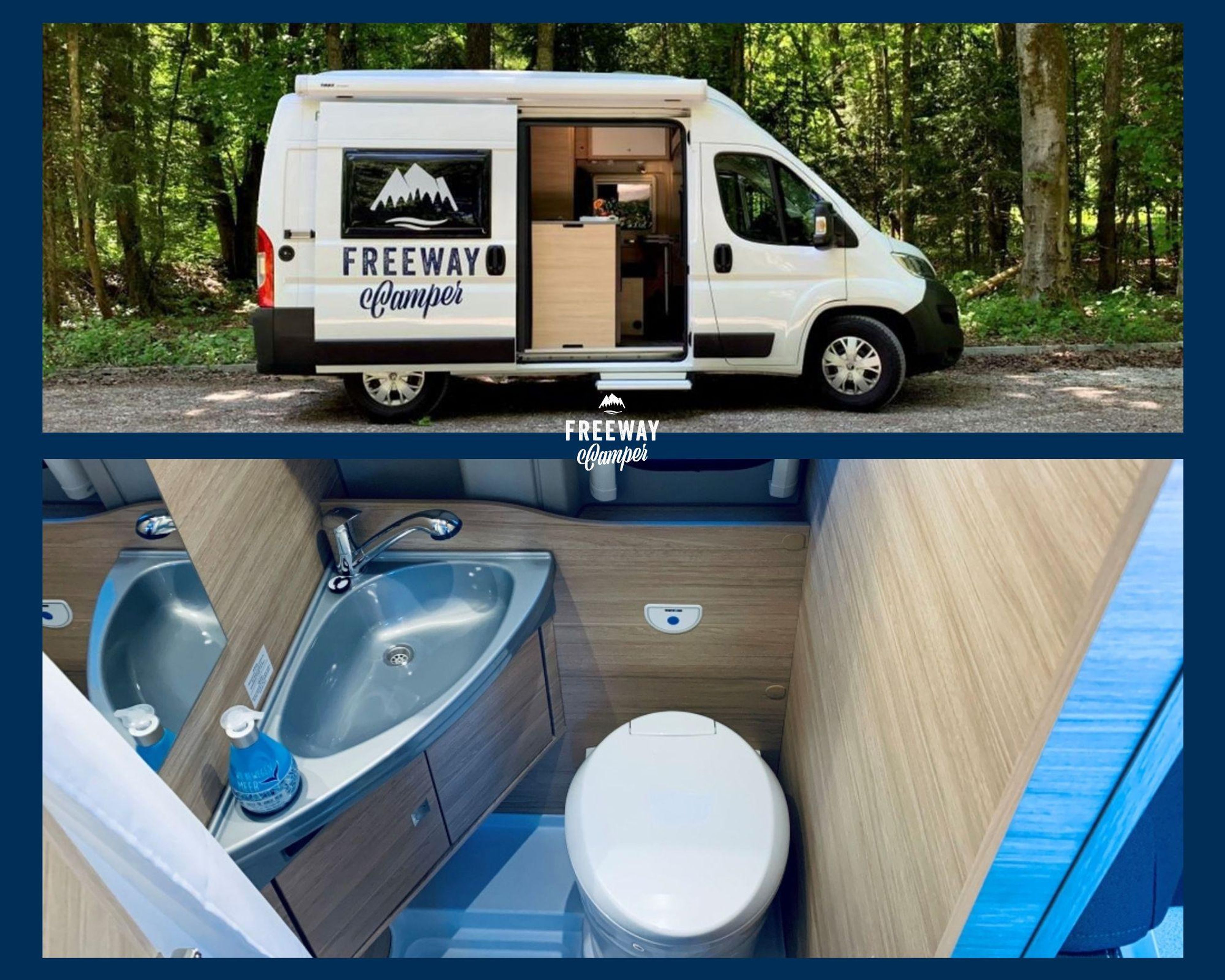 Campervan 540 - The Agile with bathroom incl. shower and toilet
