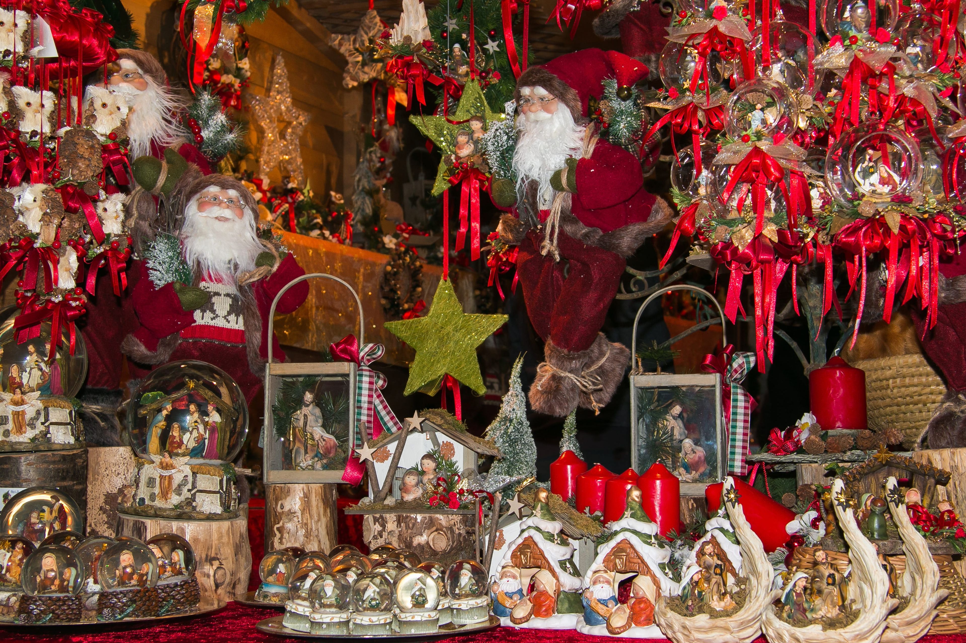 Decorazioni ai mercatini di Natale di Arezzo