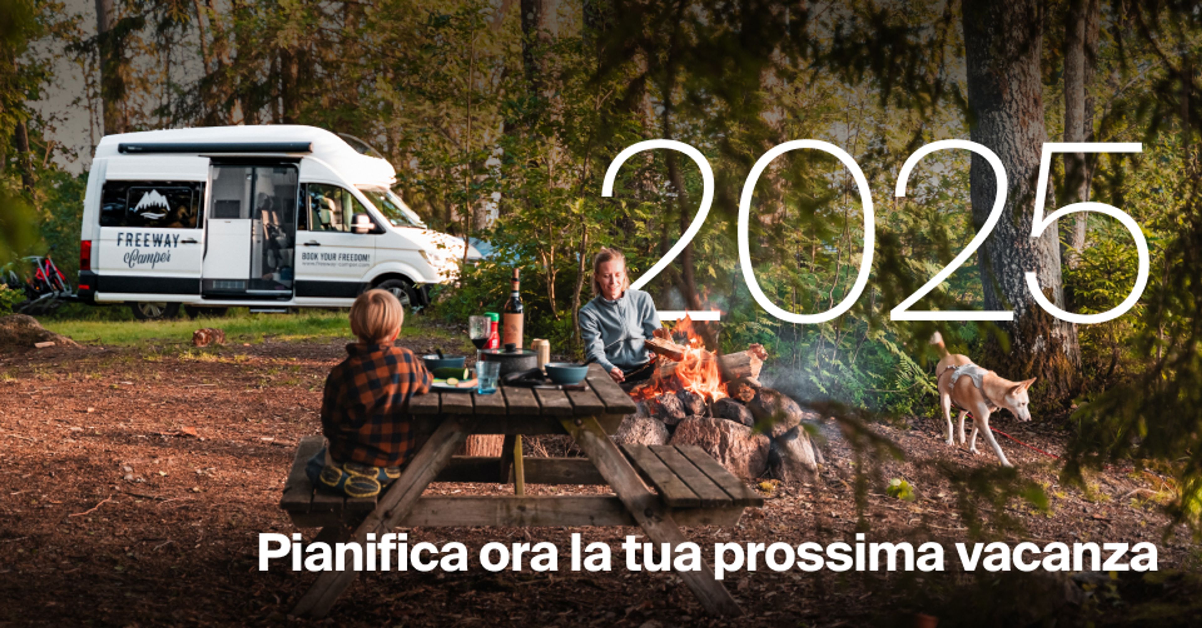 Prenotazioni anticipate 2025: assicurati il tuo camper con il 15% di sconto!