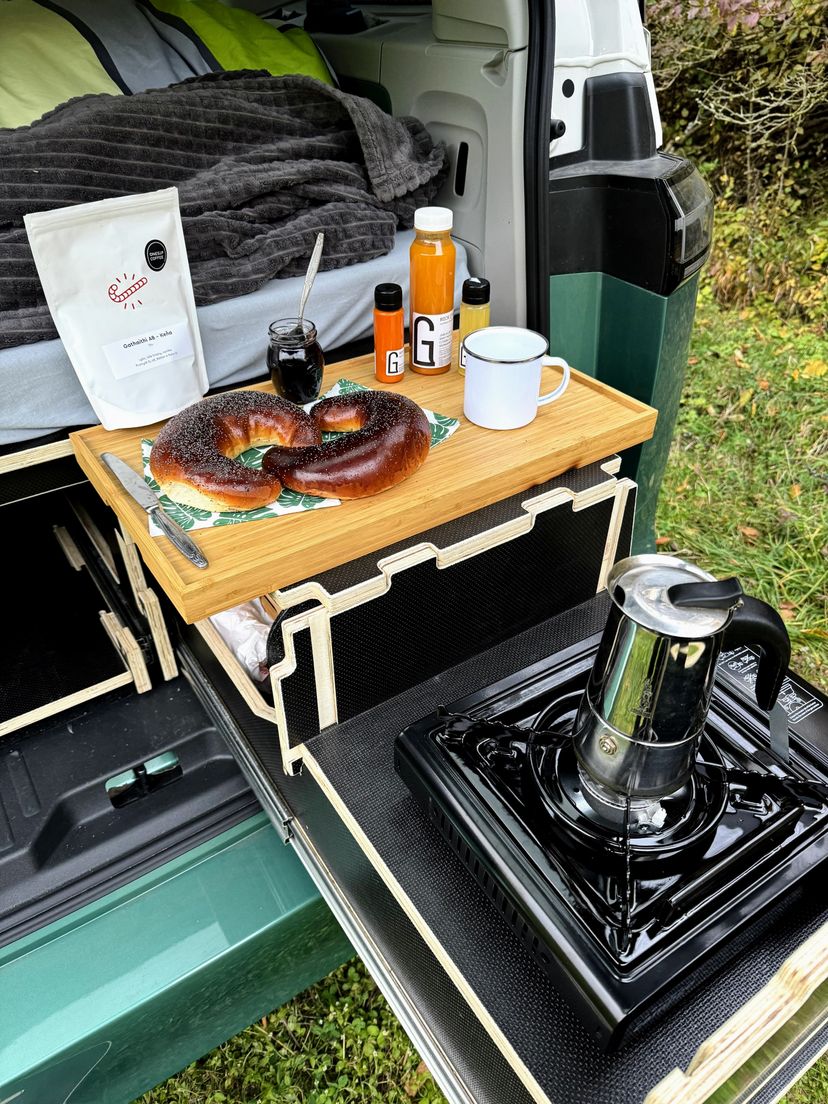 VW ID Buzz interior kitchen