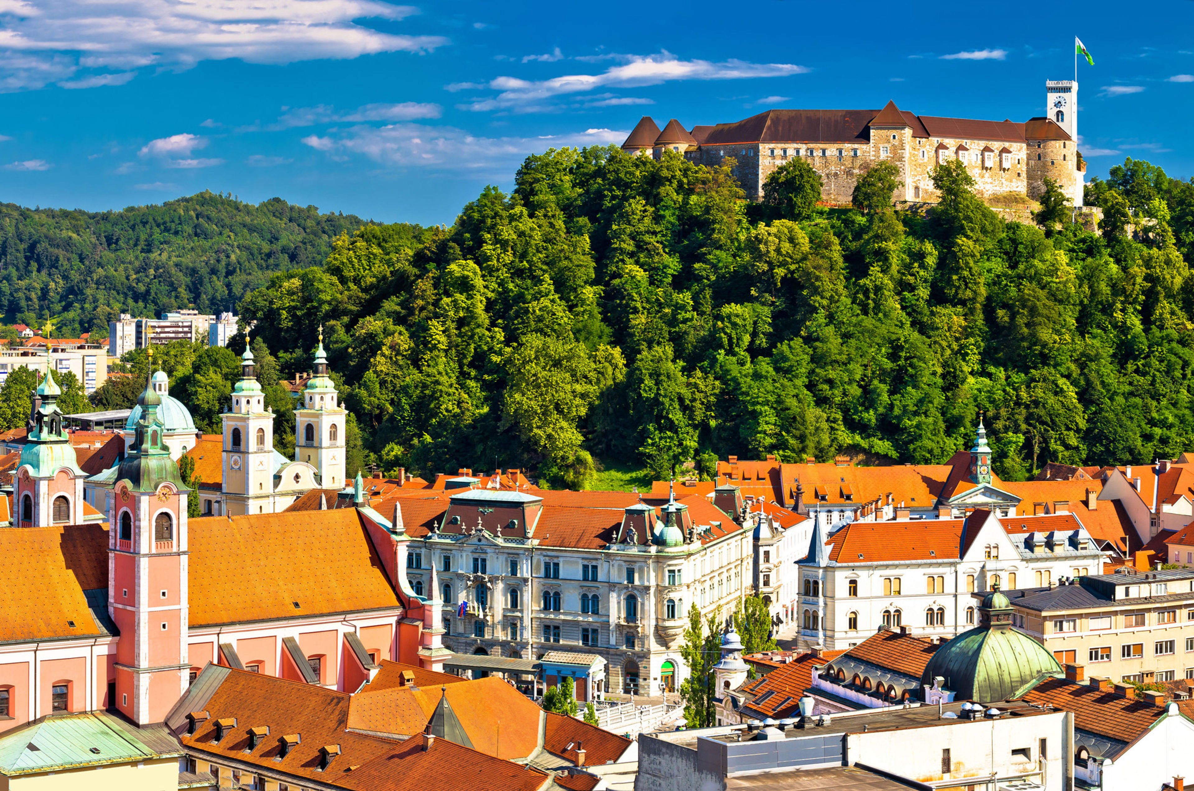 Panoramablick über Ljubljana