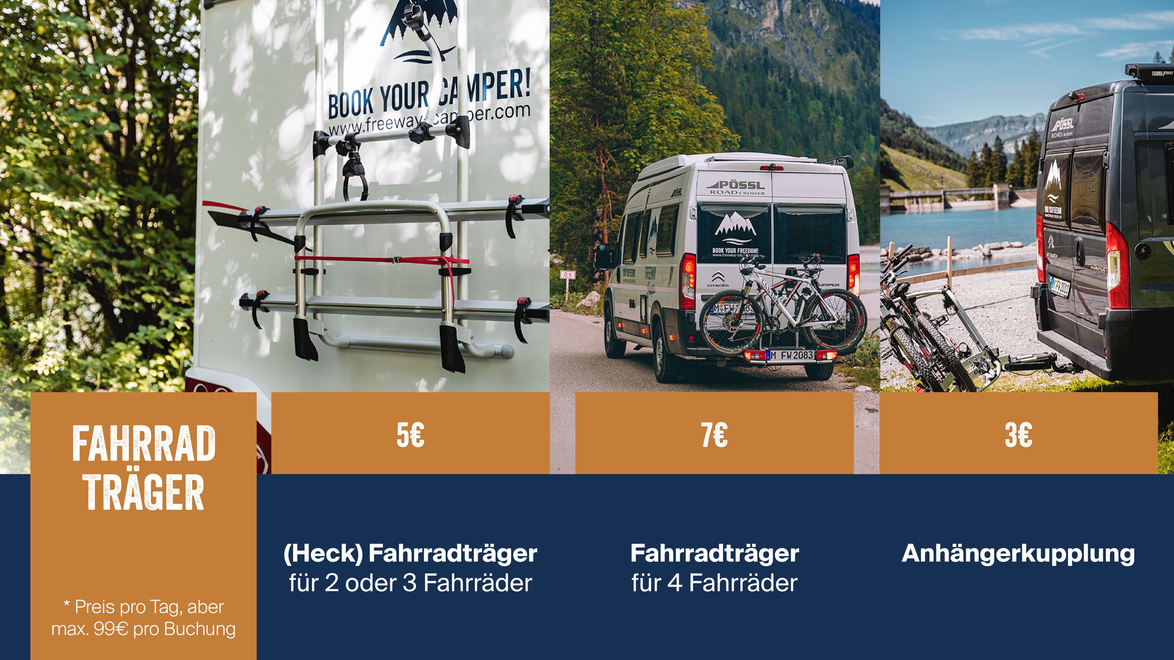 Zubuchbare Fahrradträger