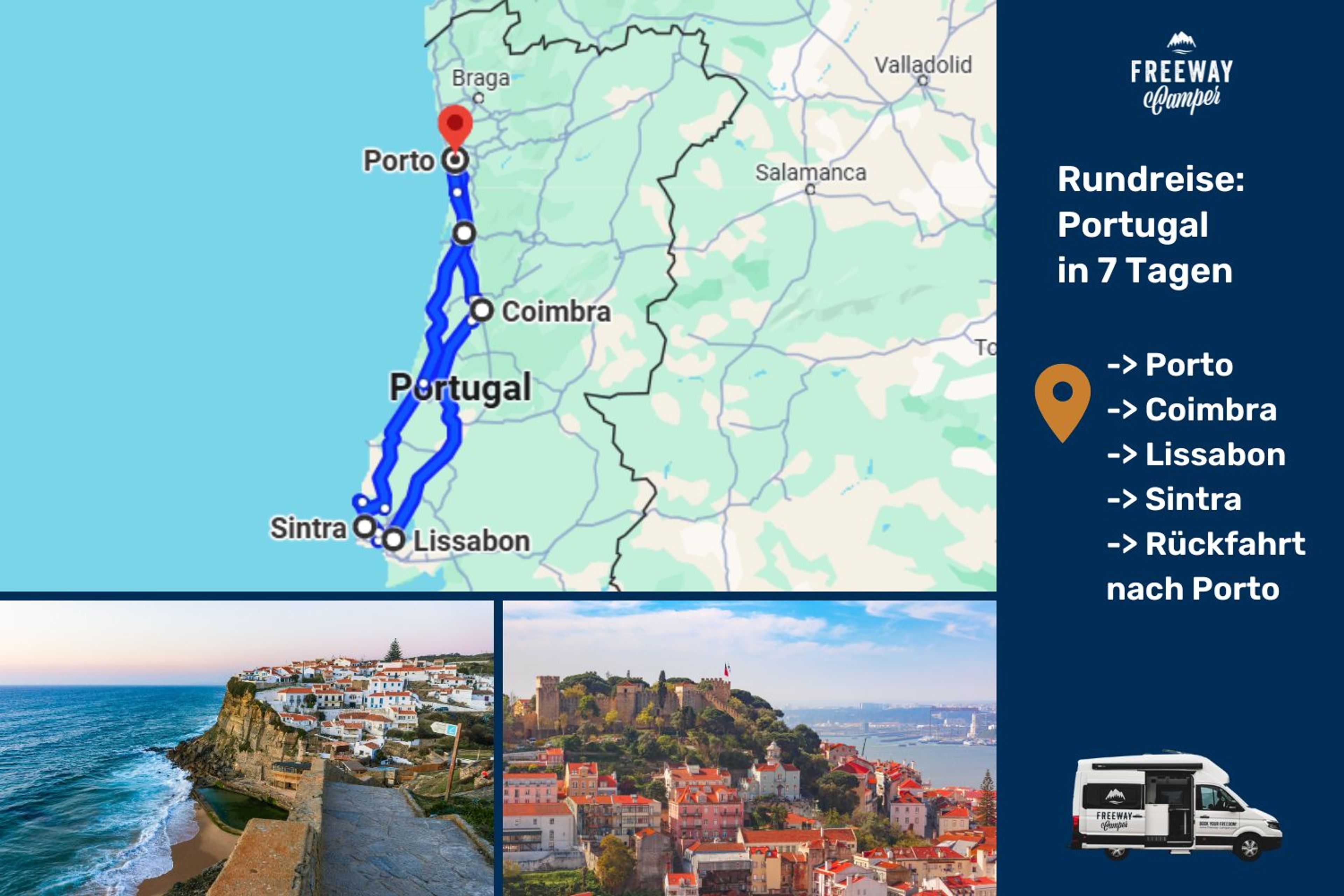 7-Tage-Rundreise in Portugal
