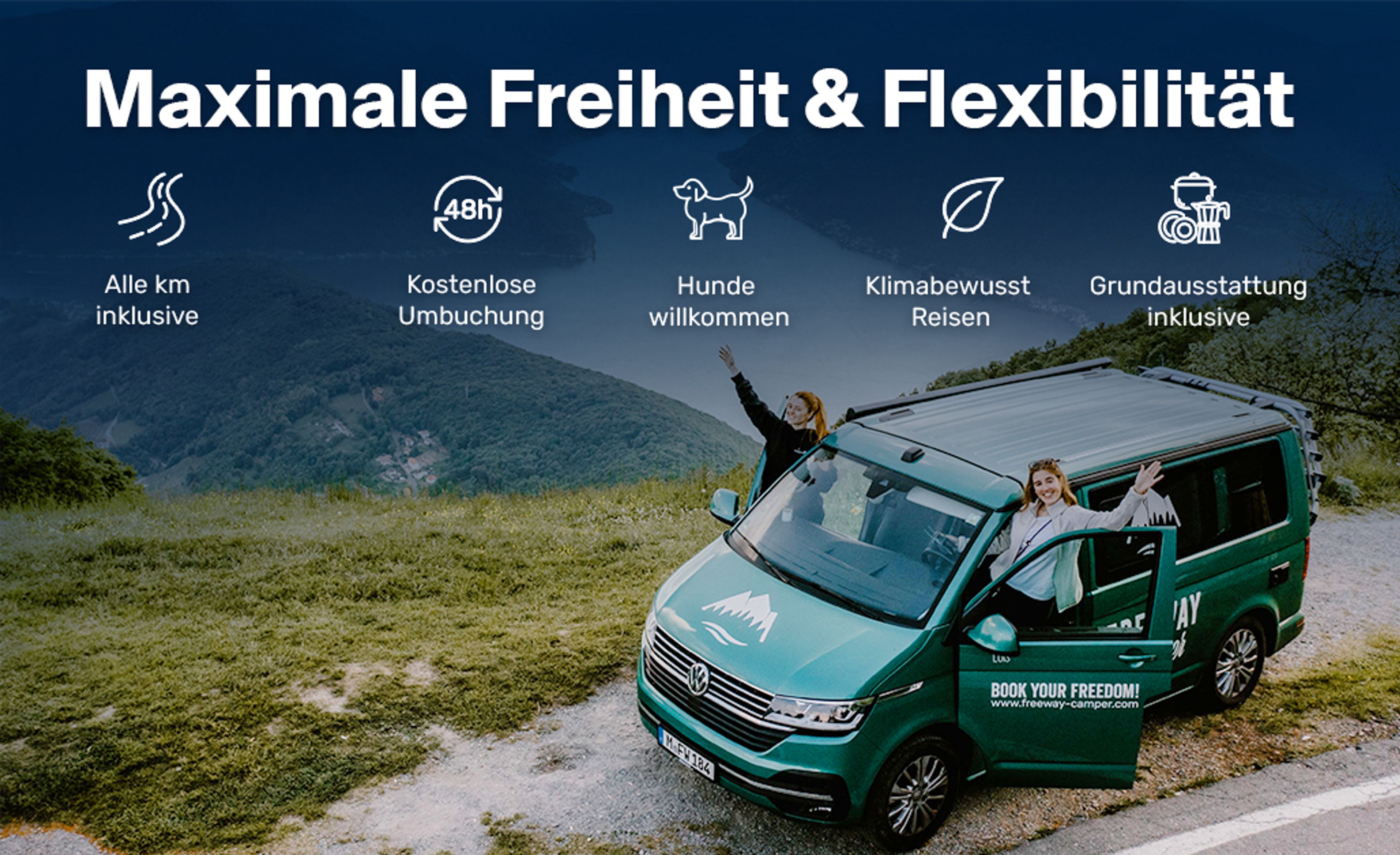 5 Gründe, ein Wohnmobil bei FreewayCamper zu mieten