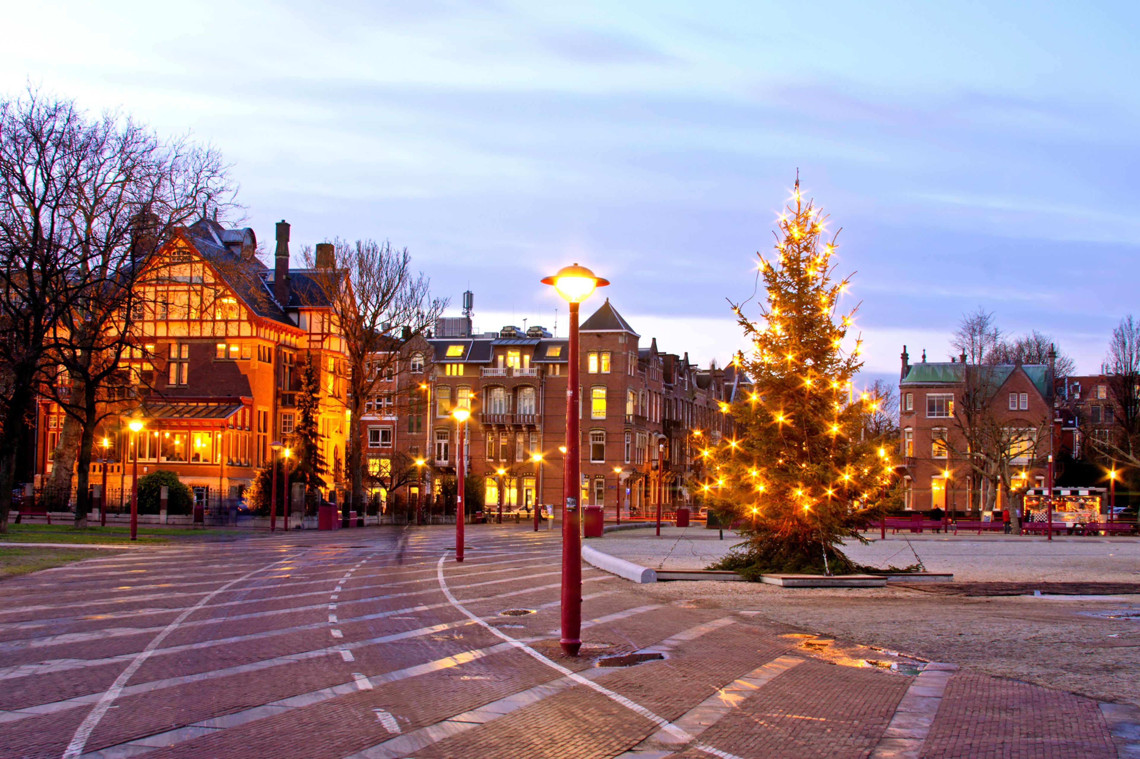 Vánoční atmosféra v Amsterdamu.