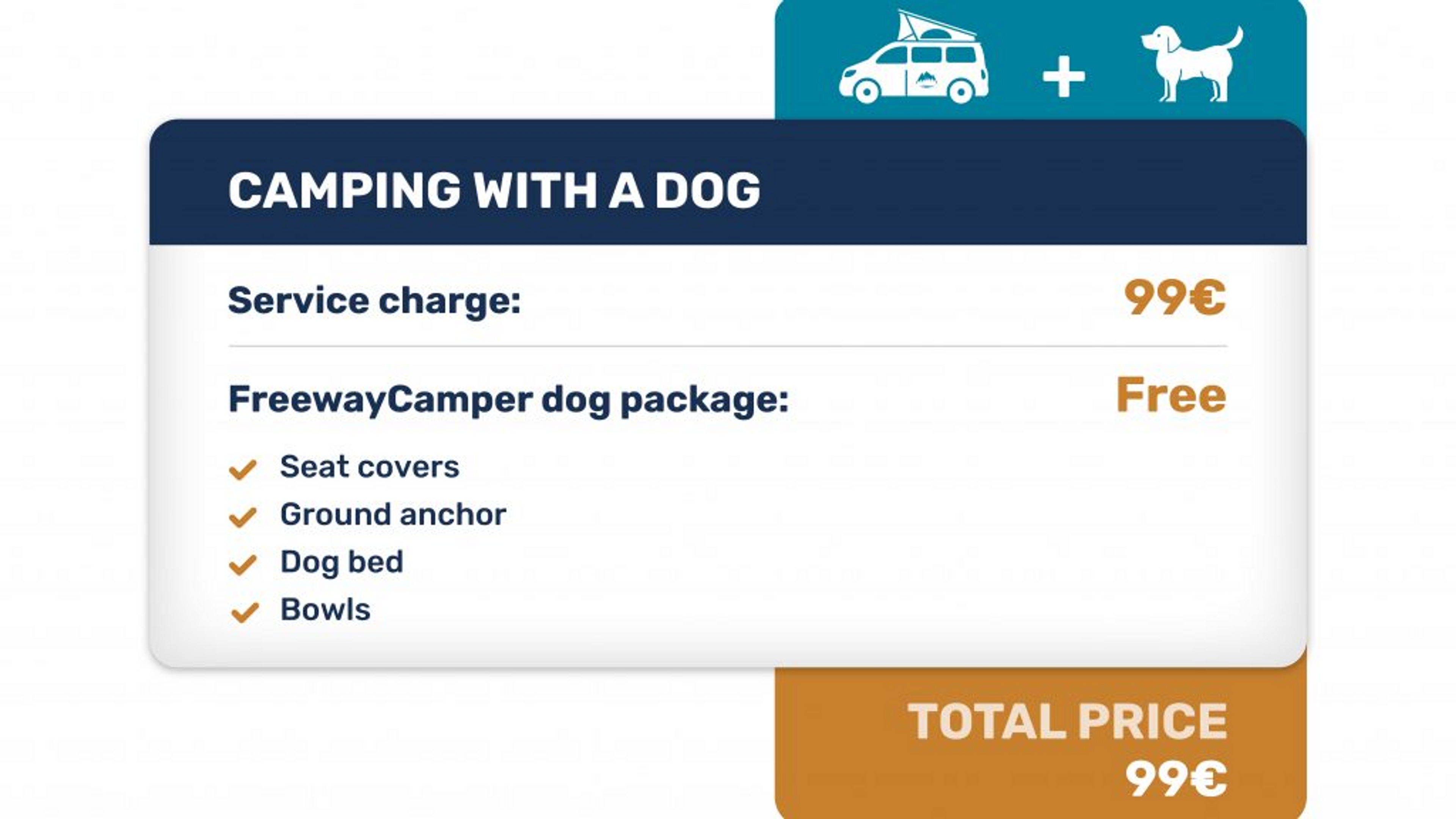 FreewayCamper dog package - products