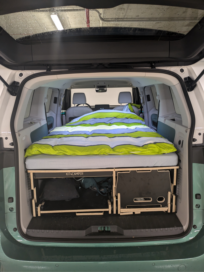 VW ID Buzz bed setup