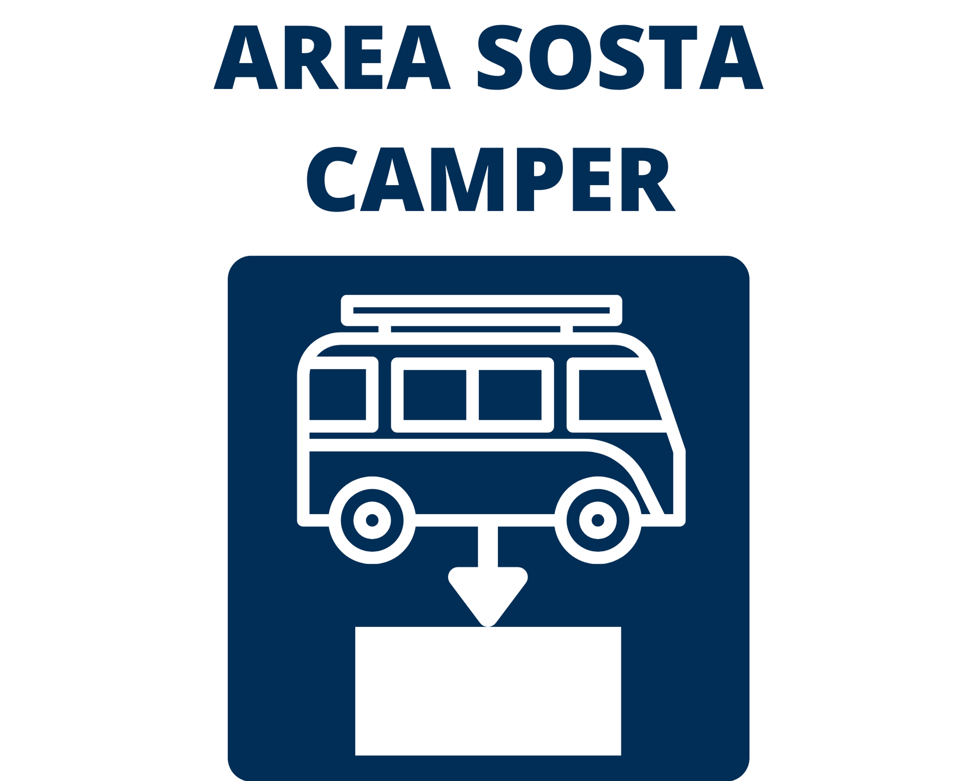 Diese Schild zeigt dir an welchen Orten Camping erlaubt ist