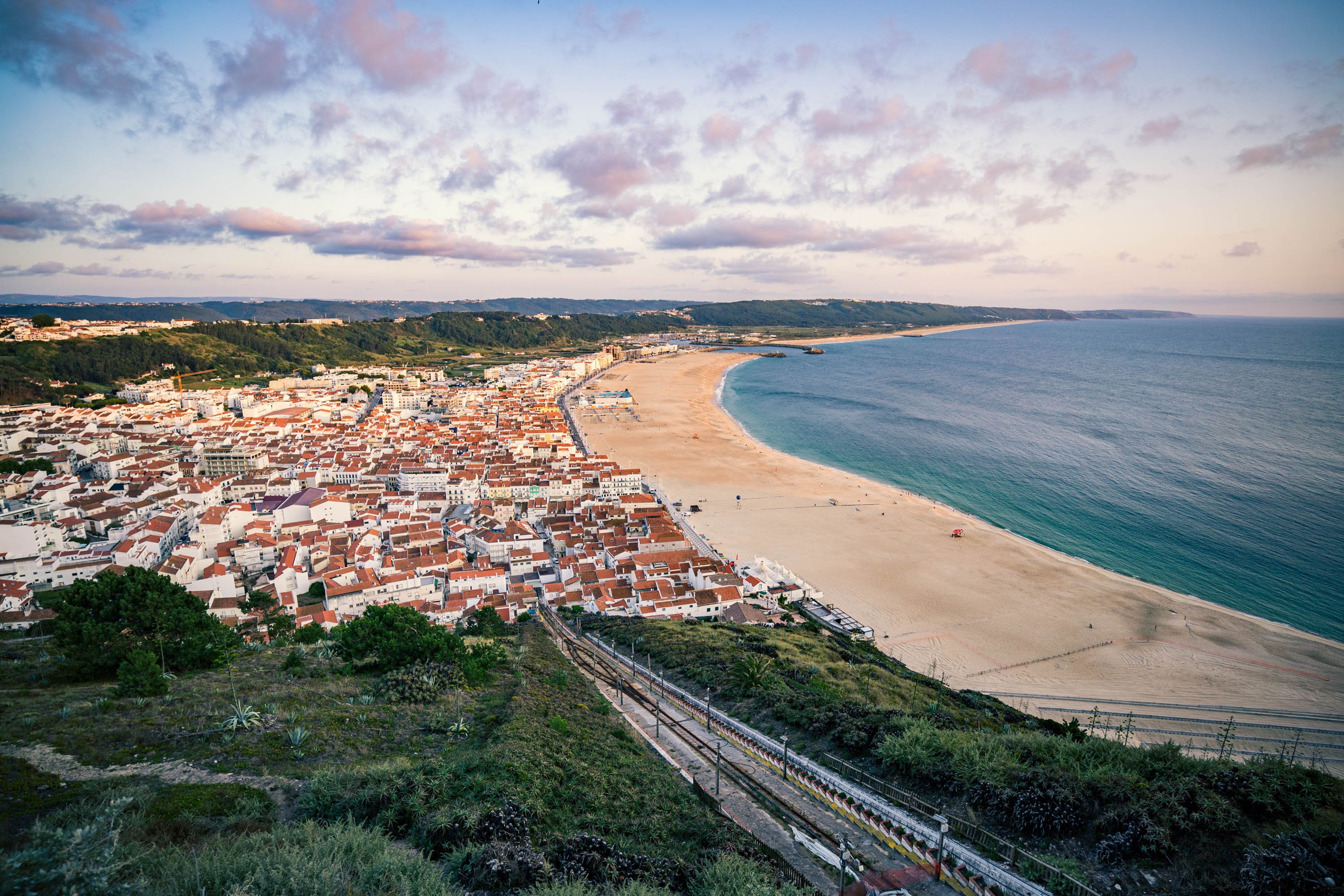 Pohled na Nazaré ze čtvrti Sitio.