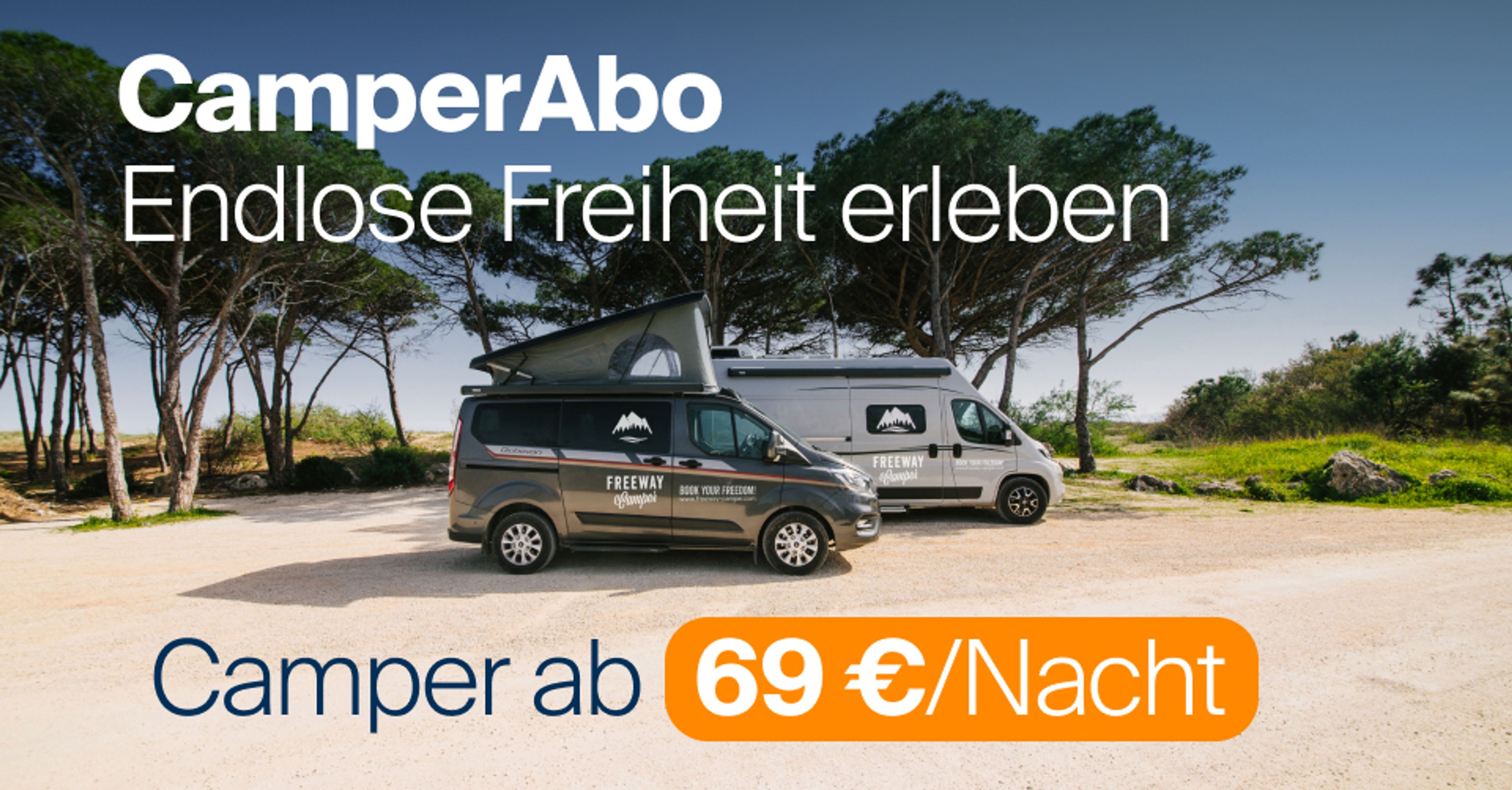 CamperAbo: Starte günstig ab 69€/Nacht in den Langzeiturlaub!