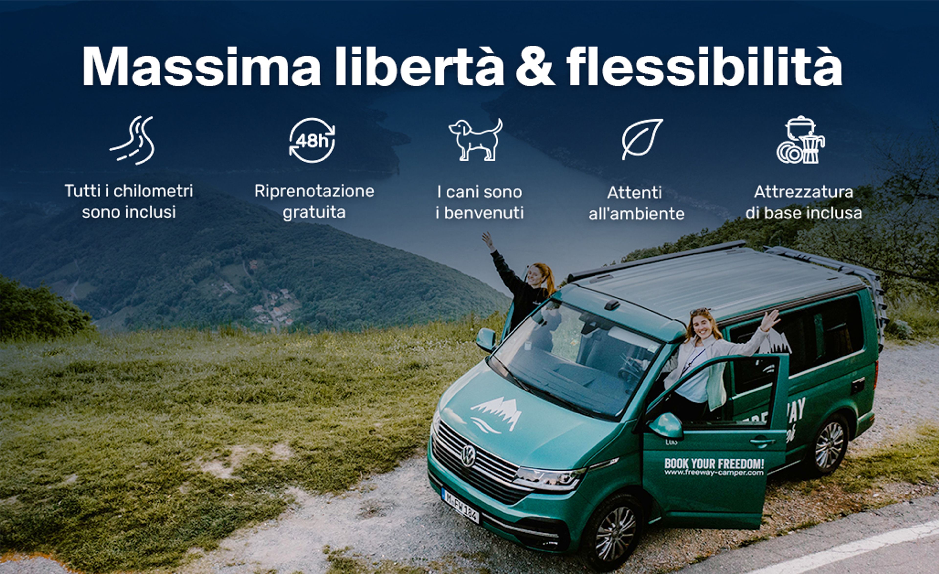 5 motivi per noleggiare un camper da FreewayCamper